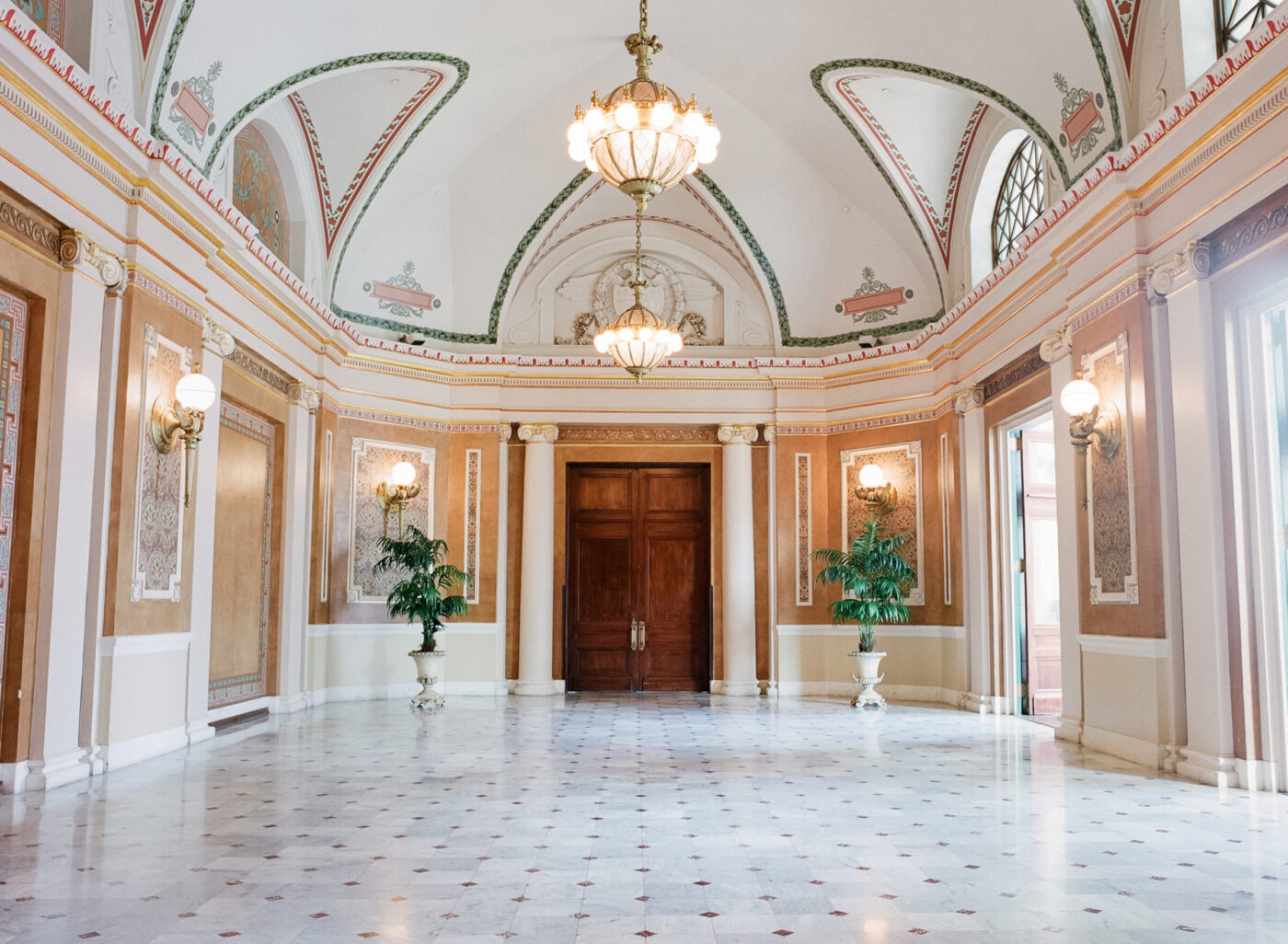 An interior hall at Union Station.