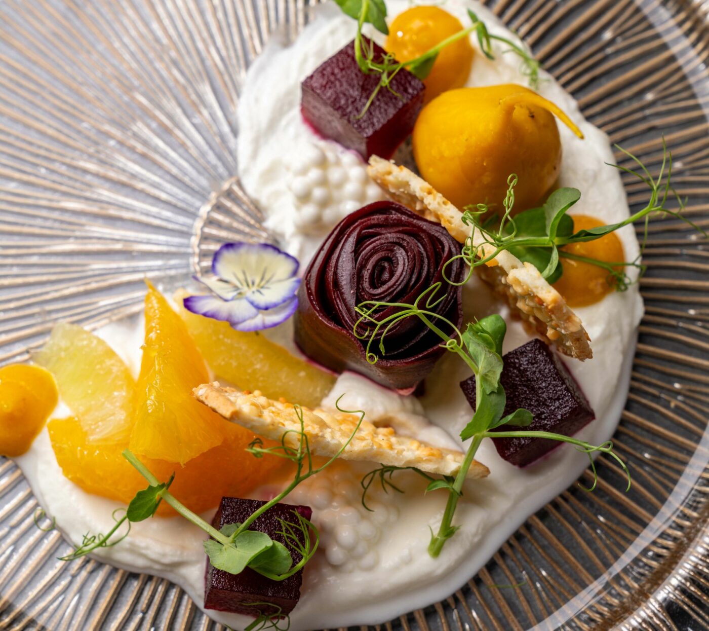 Baby beet and citrus salad.