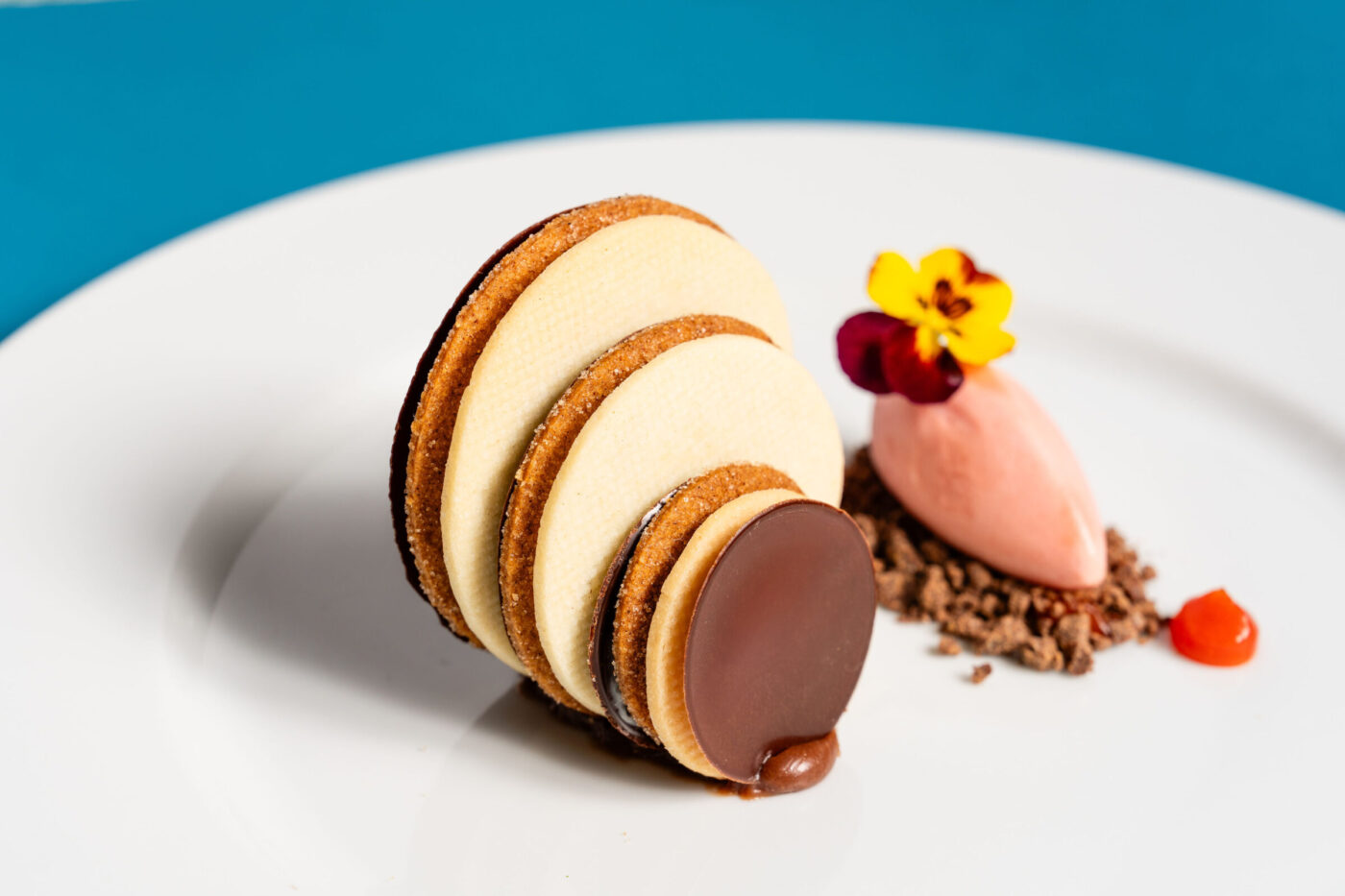 Tasting of Ganache dessert